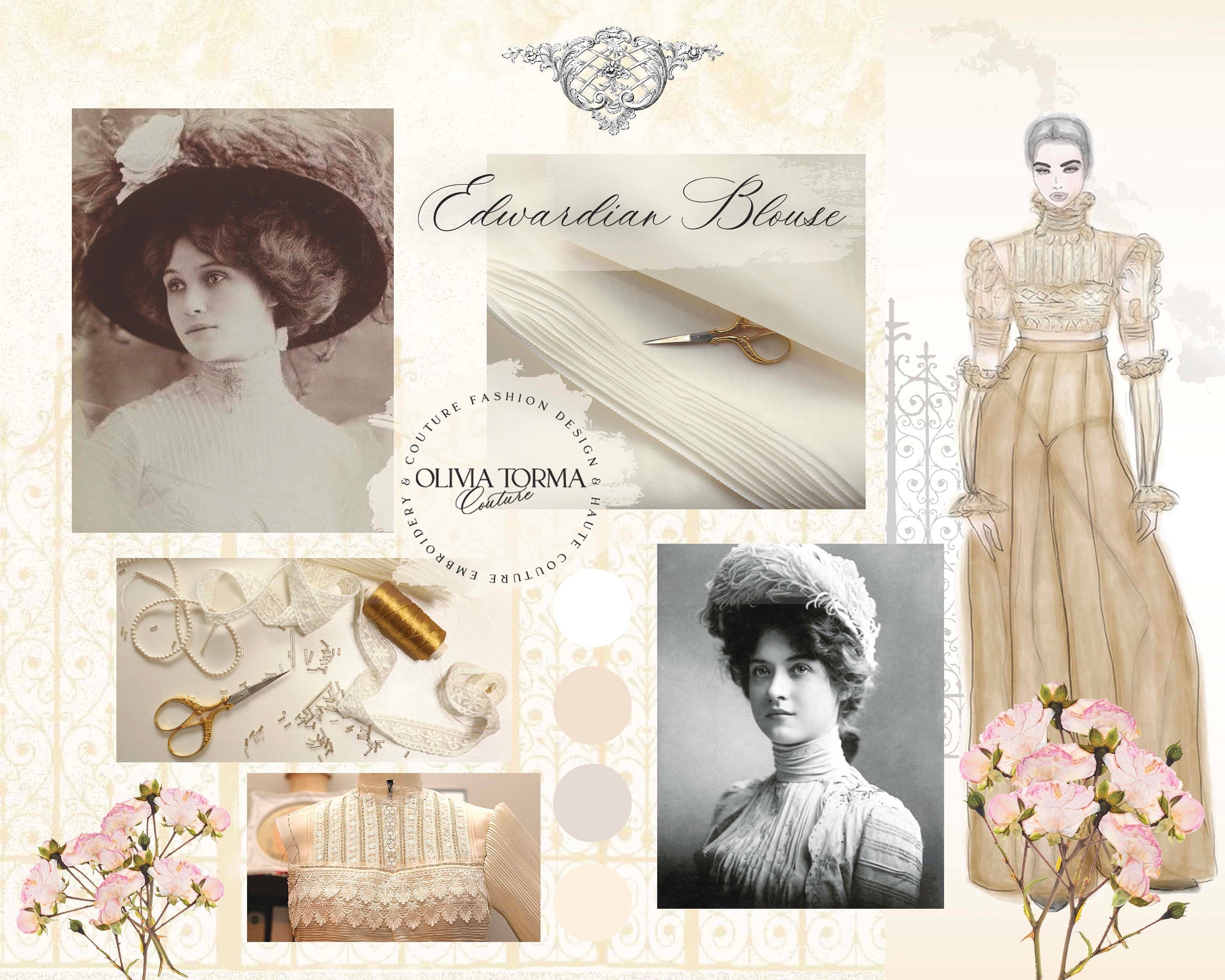 An Edwardian inspired couture blouse project