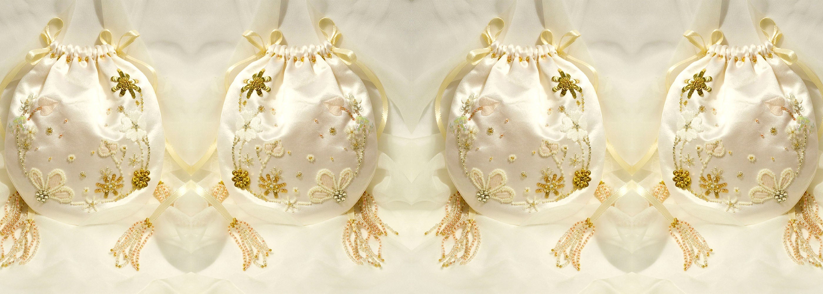 Heirloom Embroidered Bridal Silk Pouch – Couture Keepsake