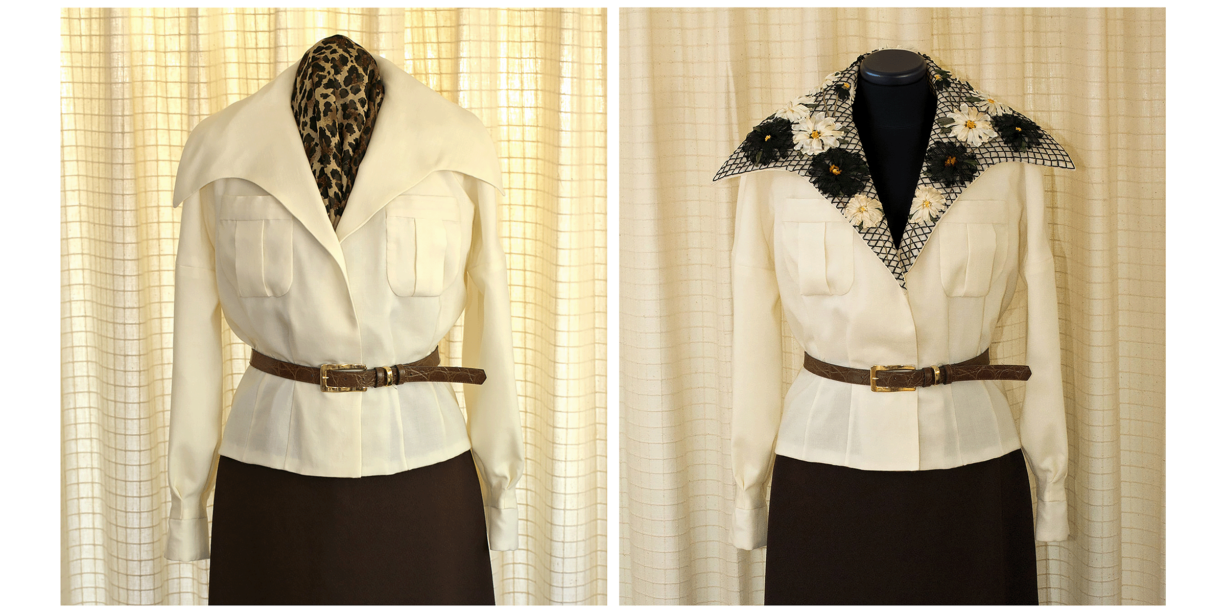 Vintage Jean Patou Blouse Remastered from a Vintage Vogue Paris Original Pattern