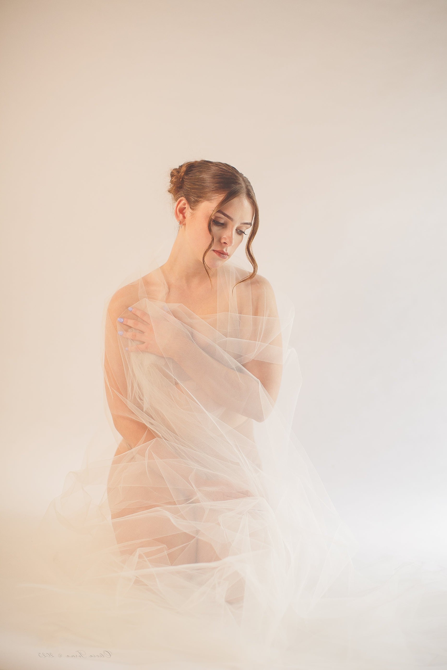 legacy couture portrait in tulle by the vintage couturiere olivia torma