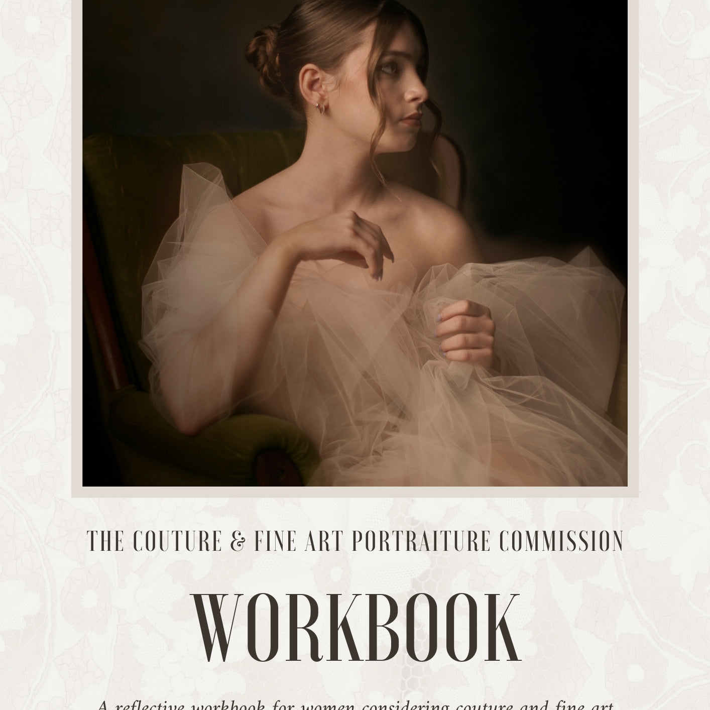 Legacy Couture Portraits are private fine art portrait commissions that combine authored couture garments, sculptural lighting, and intentional portraiture to honour a woman’s meaningful life chapter.
